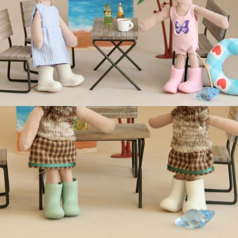 High Cut Rainproof Doll Shoes PVC Perfect For OB11 Doll Accessories Photo Props