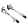 2pcs Silver Drum Legs Anti Skid Percussion Accessory Adjustable Anti Skid Drum Feet  For Bass Drum