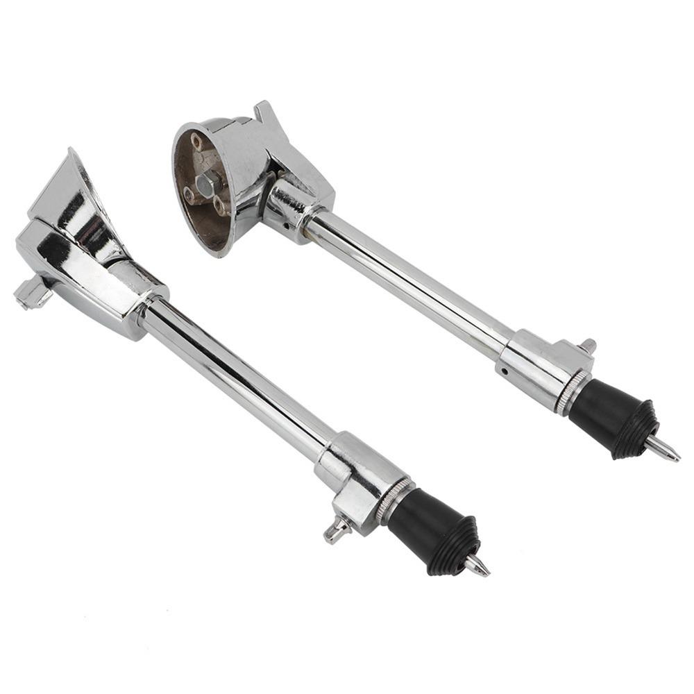 2pcs Silver Drum Legs Anti Skid Percussion Accessory Adjustable Anti Skid Drum Feet For Bass Drum
