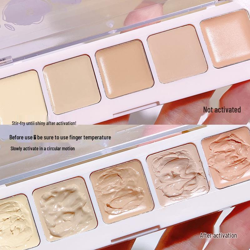 Xixi Concealer Cream: Perfect for acne scars, dark circles, and tear troughs. Moisturizing, natural, and available in five shades for beginners.