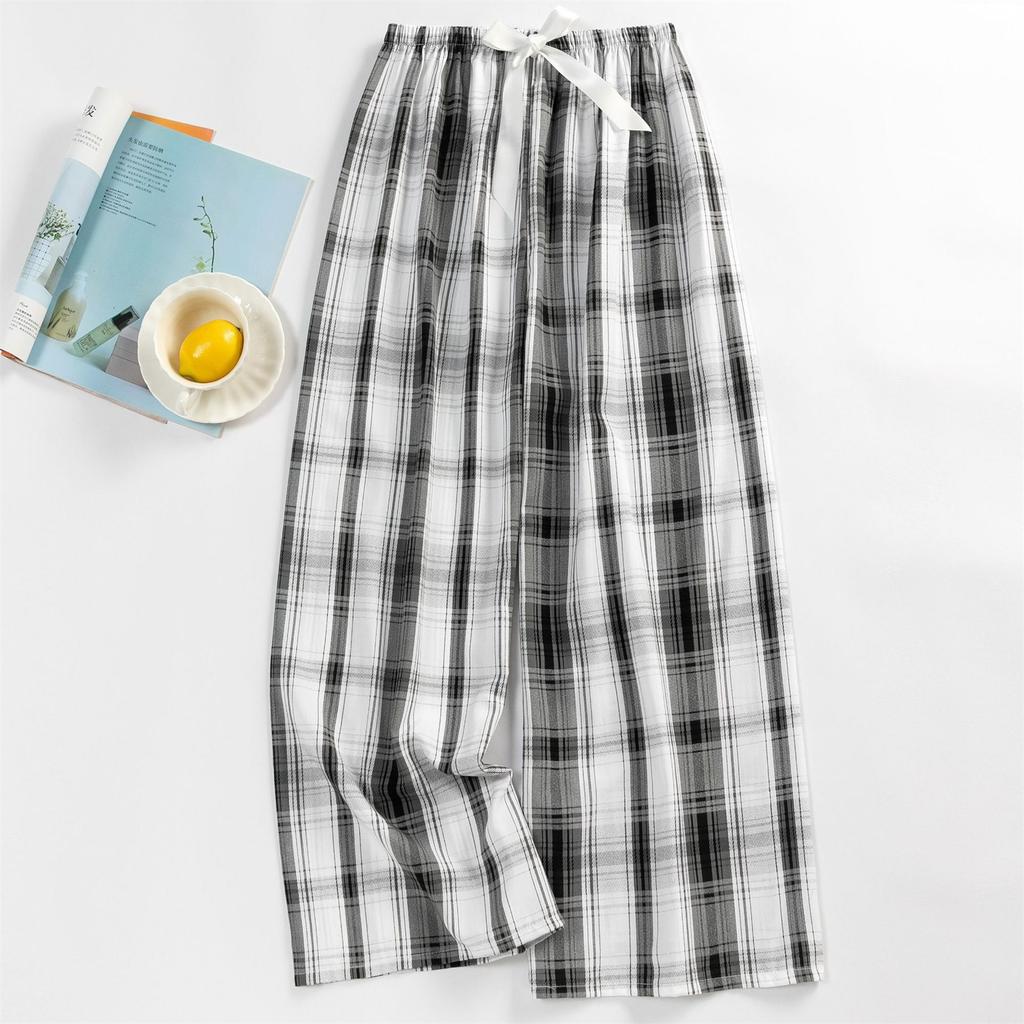 Women's Casual Fashion Sleep Pants Loungewear Pants Wearable As Outerwear High-Waisted Pants
