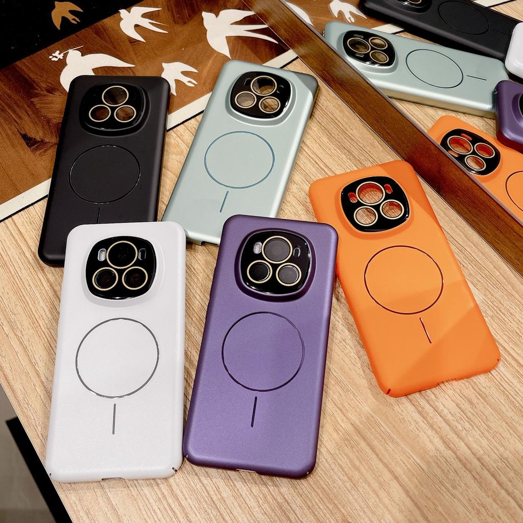 Ultra-thin Luanjin Matte Oil Injection Skin Feel Suitable for Honor Magic6pro Fine Ring Magnetic Mobile Phone Case 100 Lens Film