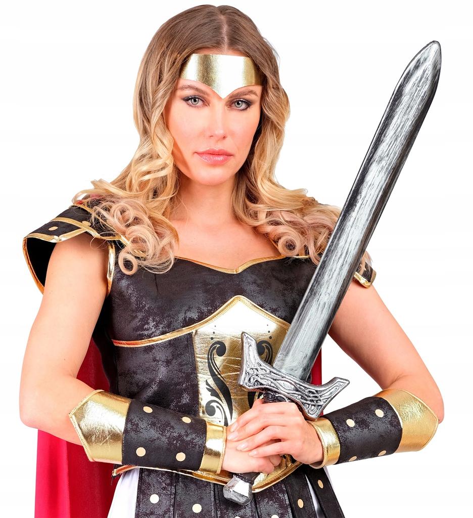 Średniowieczny Miecz Rycerski Broń Rzymianina Wojownik Gladiator Bal 66Cm