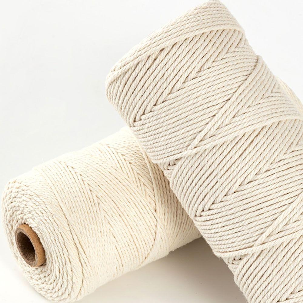 50/100M Macrame Cord Thread Beige Craft Cord New Macrame Rope  Home Decor