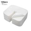 100Pcs Face Cradle Cover Disposable Massage Headrest Non-woven Cover Soft Portable Massage Table Chair SPA Bed Face Rest U-shaped Cover