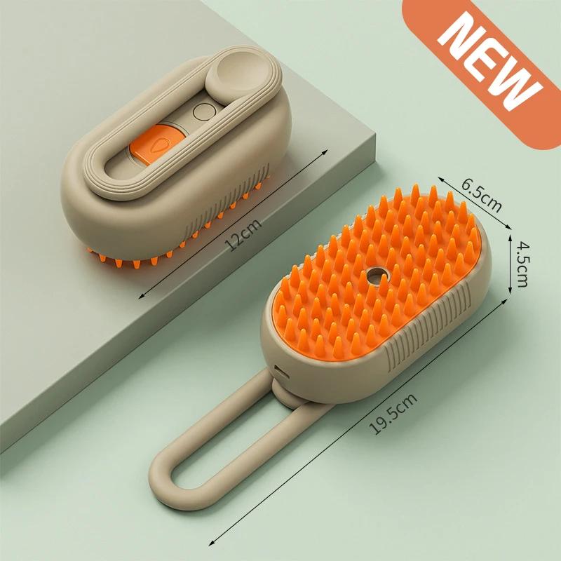 

3-in-1 Cat Steamy Brush Electric Spray Pet Grooming Comb for Hair Removal and Massage