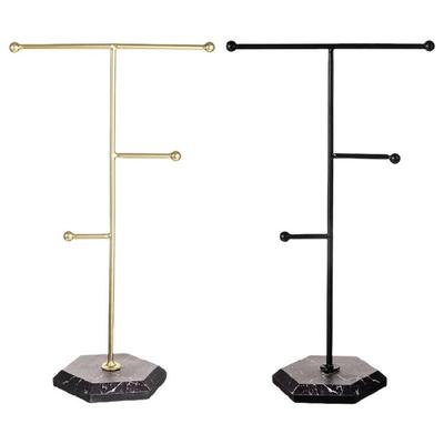 Stilvoller Schmuck-Ausstellungsständer zur Organisation und Präsentation von Accessoires Platzsparender Halsketten- und Armbandhalter für Zuhause