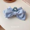 Fashion Women Bow Hairpin Korean Version Of Solid Color Butterfly Satin Hair Clips Girls Hair Accessories Headwear