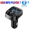 New Car Bluetooth 5.0 Cigarette Lighter Adapter FM 3.1A Dual USB Fast Charging Charge Hands Free MP3 Player with Digital Display