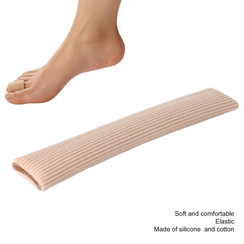 Toe Tubes Sleeves Cuttable Silicone Toe Cushion Tube Protectors for Relief Toe Pressure Pain