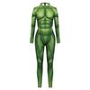 Green Digital Print Role-Playing Jumpsuit - Muscle Fit Performance Costume