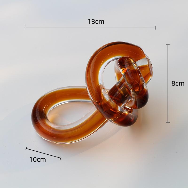 Стеклянное Ремесло Креативное Геометрическое Ручная Работа Стекло Шпагат Намотка Узел Абстрактное Стеклянное Украшение Аксессуары для Домашнего Декора