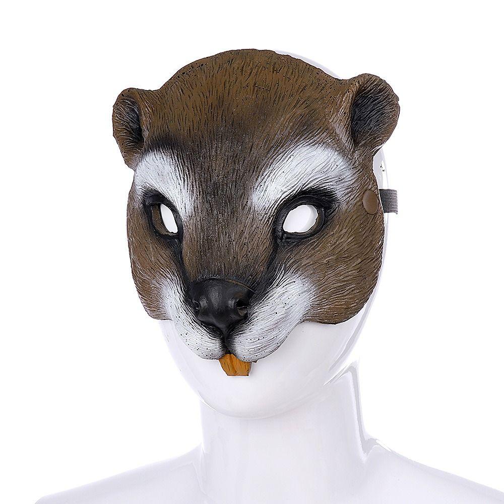 Realistic Halloween Cosplay Mask 3D Masquerade Party Mask Animal Half Face Mask Carnival Party