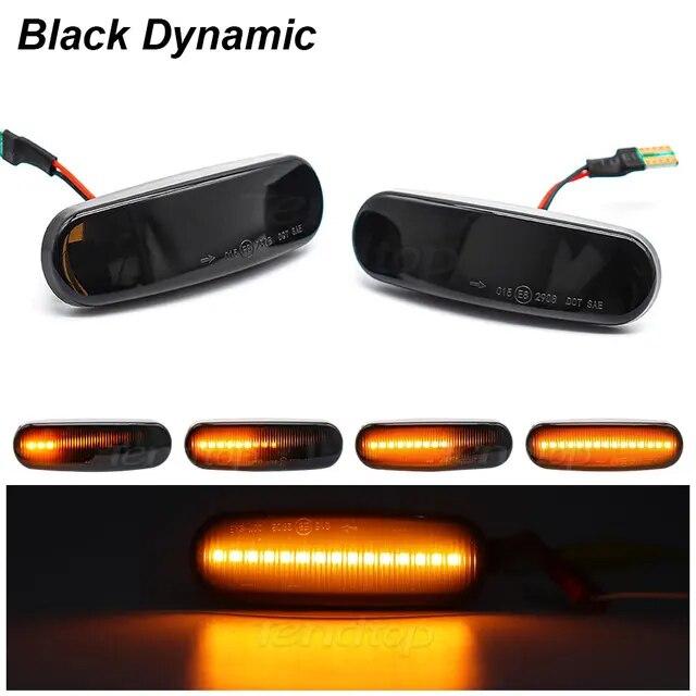 Dynamic Side Marker Light For Fiat Panda 169 Grande Punto Evo Doblo Fiorino Linea Idea For Peugeot Citroen Lancia Turn Signal