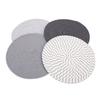 4 Pcs 13 Inch Round Woven Placemat Set Non Slip Bohemian Table   Place Mats Heat Resist for Kitchen Dining