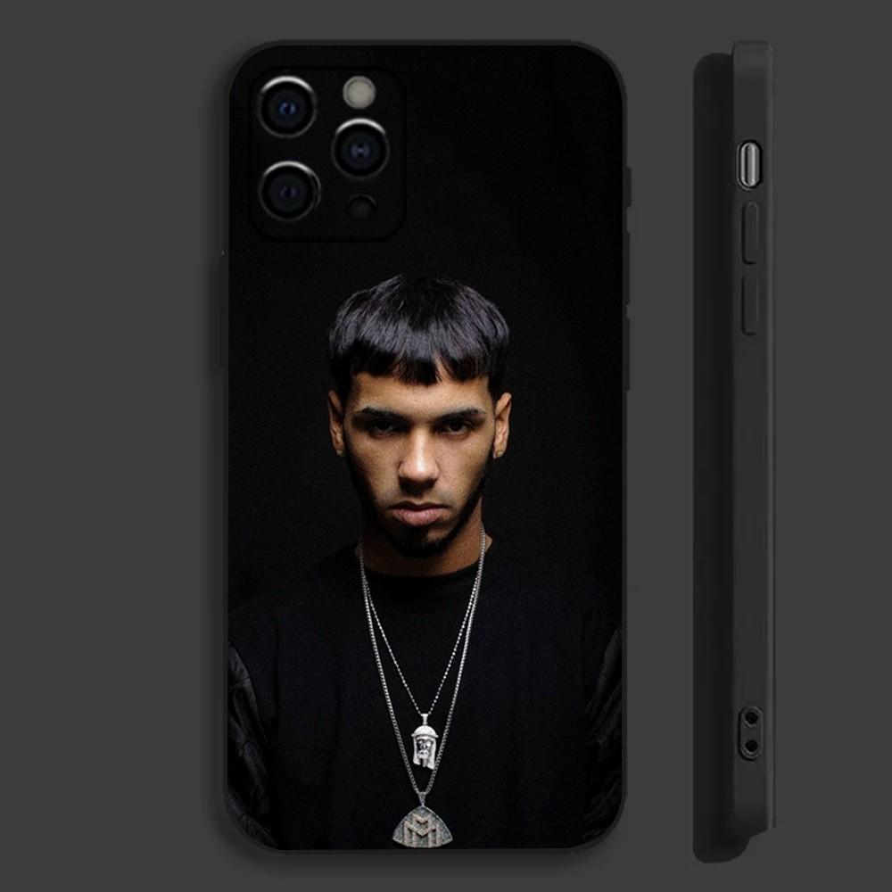 A-Anuel AA Rapper Echte Handyhülle Für Apple iPhone 15,14,13,12,11,Pro,X,XS,Max,XR,Plus,Mini Weiche Schwarze Hülle