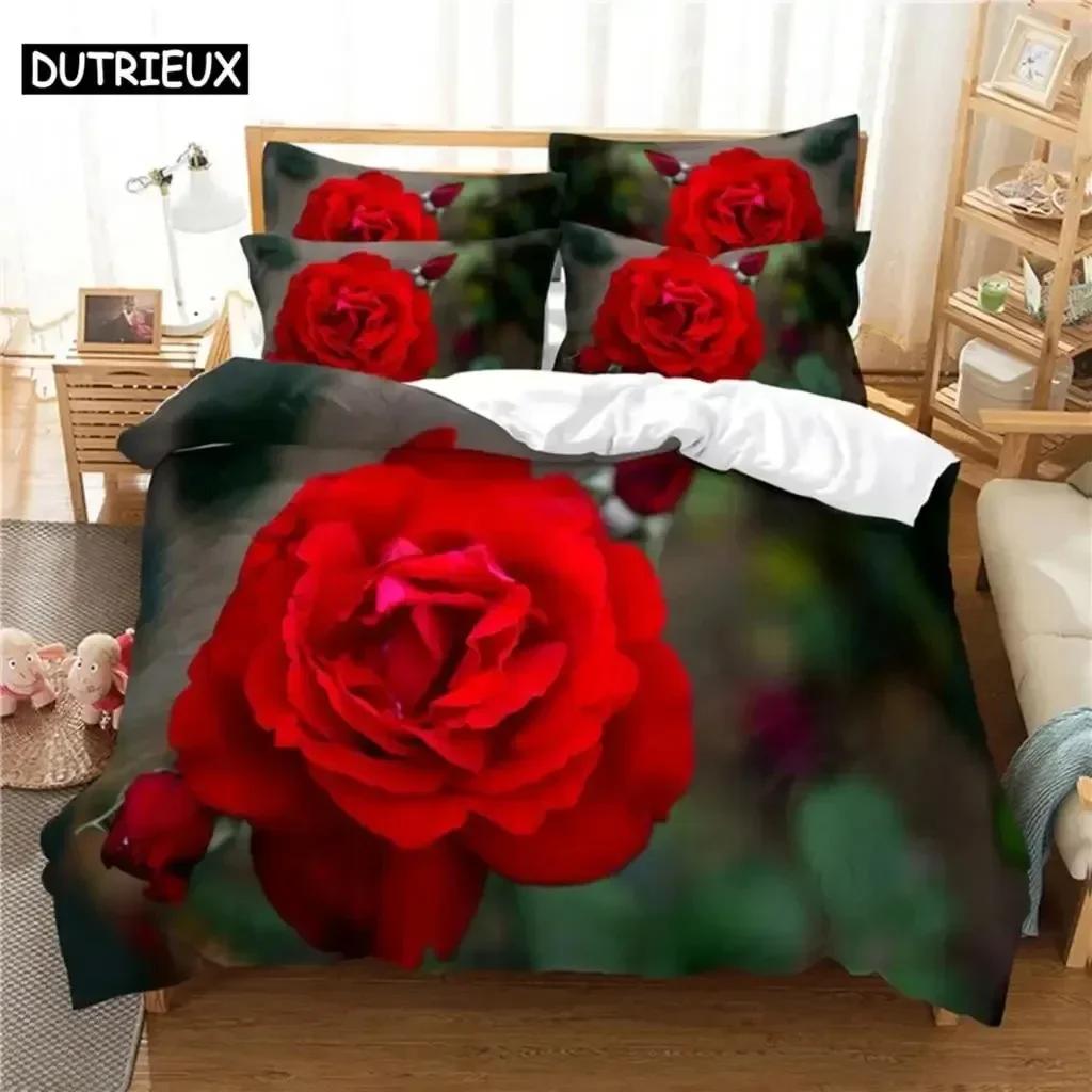 

New 3D Print Beautiful Flower Comfortable Duvet Quilt Cover Pillowcase Bedding Set Children Bedroom Decoration Home Textile 70x133cm