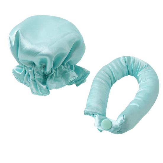 No Heat Hair Curling Rod Headband Satin Bonnet Women Overnight Sleeping Silk Hair Curler Long Hair Curls Roller Styling Tool