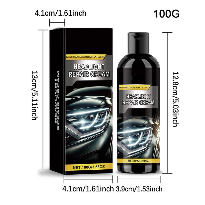 Car Headlight Cleaner Auto Cleaner Refurbishment Paste Car Restoration Cream Automotive Care Accessories For Trucks RVs