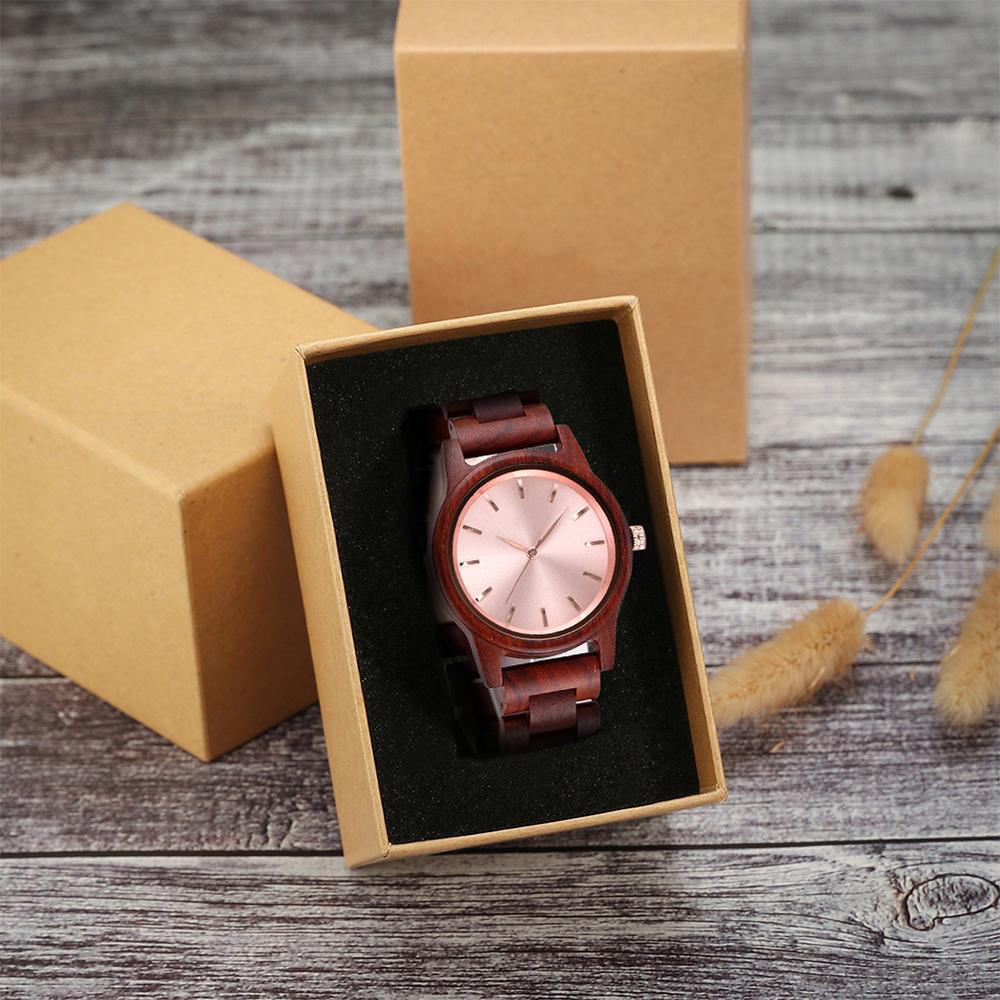 Holzuhren Herren Handgefertigt Vintage Neu Holz Quarzuhren mit Stilvollen Natürlichen Holzuhren Einzigartig Kundenspezifisch