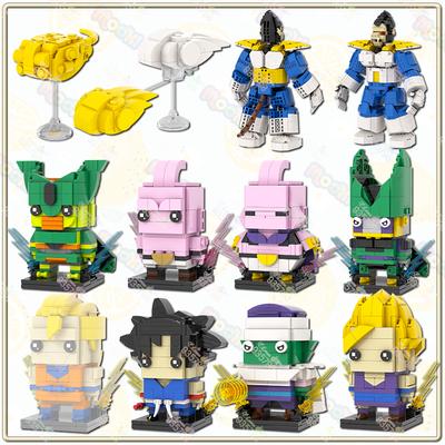 MOC Anime Blocuri de Construcție Cap Pătrat Jucării Șapte Dragon Maimuță Gigant Mecha Figurine Model Nor Săritură Asamblare Cărămizi Cadouri pentru Copii