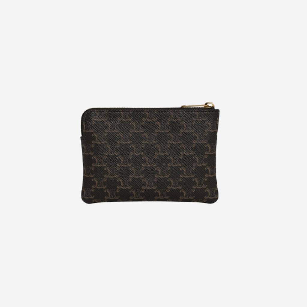 Celine Coin And Card Pouch Black Men Pouches 10C662BTA-38NO