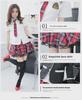 Plus Size Women's Japanese & Korean School Uniform Skirt Set - Academy Style & Performance Costume.