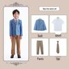 British College Style School Uniform Set – Kindergarten Boys' & Girls' Plaid Suit and Skirt.
