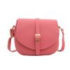 Elegant Retro Saddle Bag 2024 Trendy Shoulder Bag For Women Simple Casual Pu Crossbody Bag