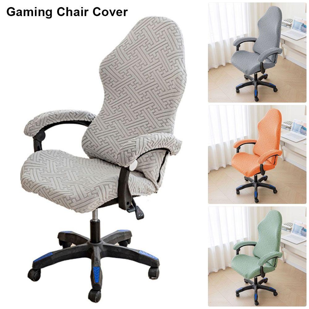 1Pcs Elastic Stretch Chair Cover Set Fleece Jacquard with Armrest Cover Gaming Chair Covers Dustproof Universal