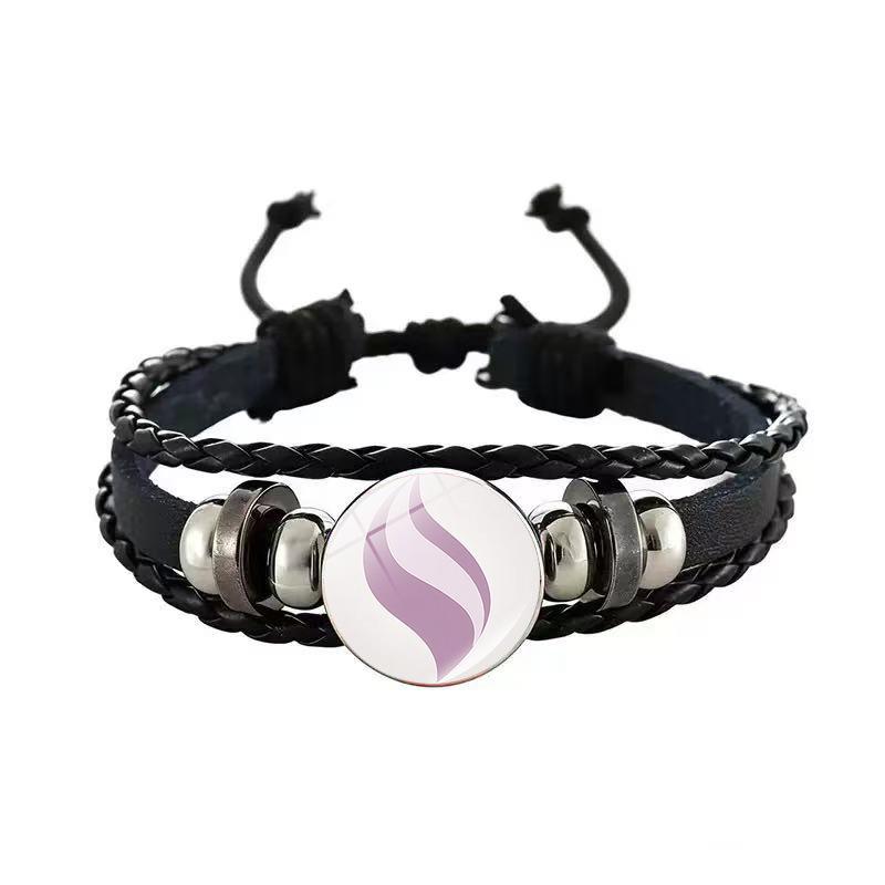 Pokémon Pikachu Black Leather Anime Bracelet