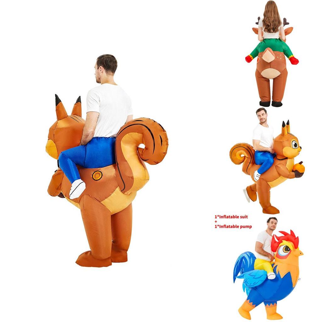 Cartoon Unicorn Squirrel Elk Chicken Costume With Sewing Craft For Childrens Party And Performance