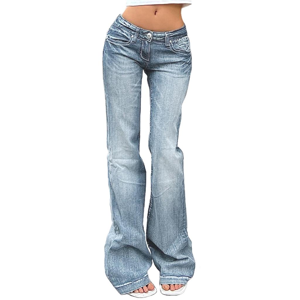 Women's Denim Classic Versatile High Waist High Elastic Fashion Trousers