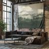 Misty Forest Landscape Hanging Cloth  Bedroom Decorative Mural Tapestry Wall Decoration