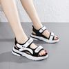 Sandales d'été pour femmes, grandes, mode, velcro, plein air, loisirs, sport, plage, pantoufles