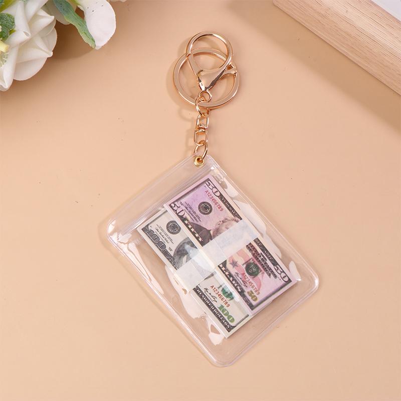 Creative Simulation Banknote Keychain Mini Money Bag Keychain Car Key Holder Us Dollars/Korean Won Collection Gifts