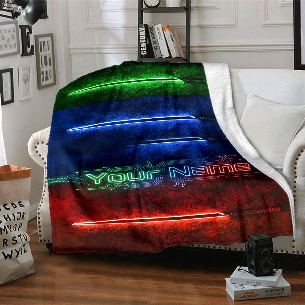 Star Wars Personalized Name Blanket Gift Personalized Blanket Comfortable Versatile for Livingroom Home Decor Couch Sofa Ideal for All Seasons