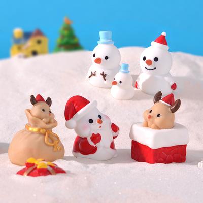 Christmas Decorative Items Small Decorative Items Gifts Snowmen Old Men Elk Resin Handicraft Accessories