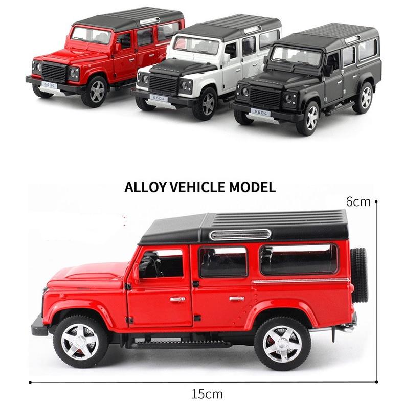 1/32 Wrangler Car Model Alloy Pull Back Die-cast Vehicles Gifts for Kids