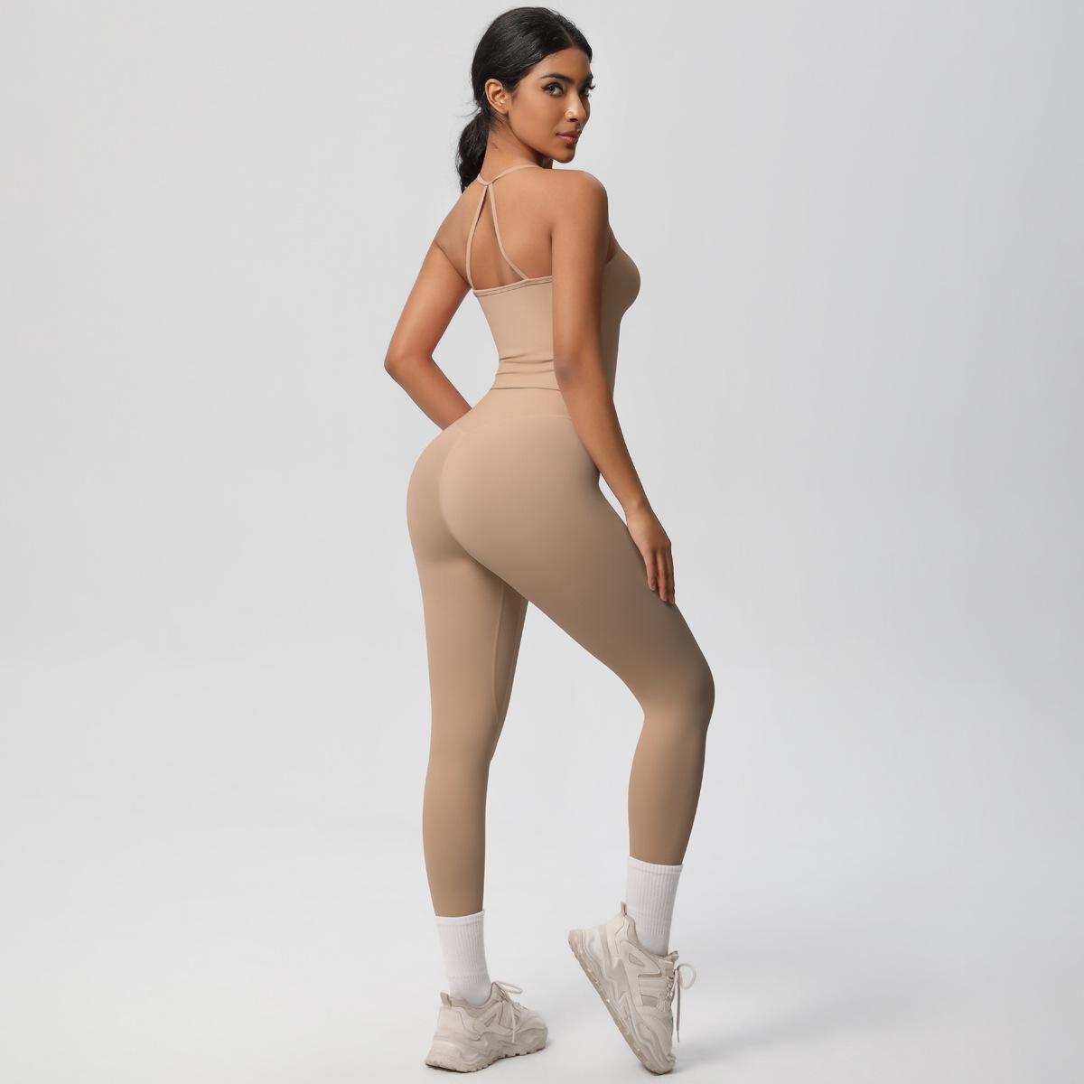 

Бритье И Быстросохнущая Одежда Для Йоги, Сексуальная И Красивая Спина, Облегающий Спортивный Комплект Бюстгальтера, Комплект из Двух Предметов для Бега на Открытом Воздухе и Фитнеса для Женщин XL