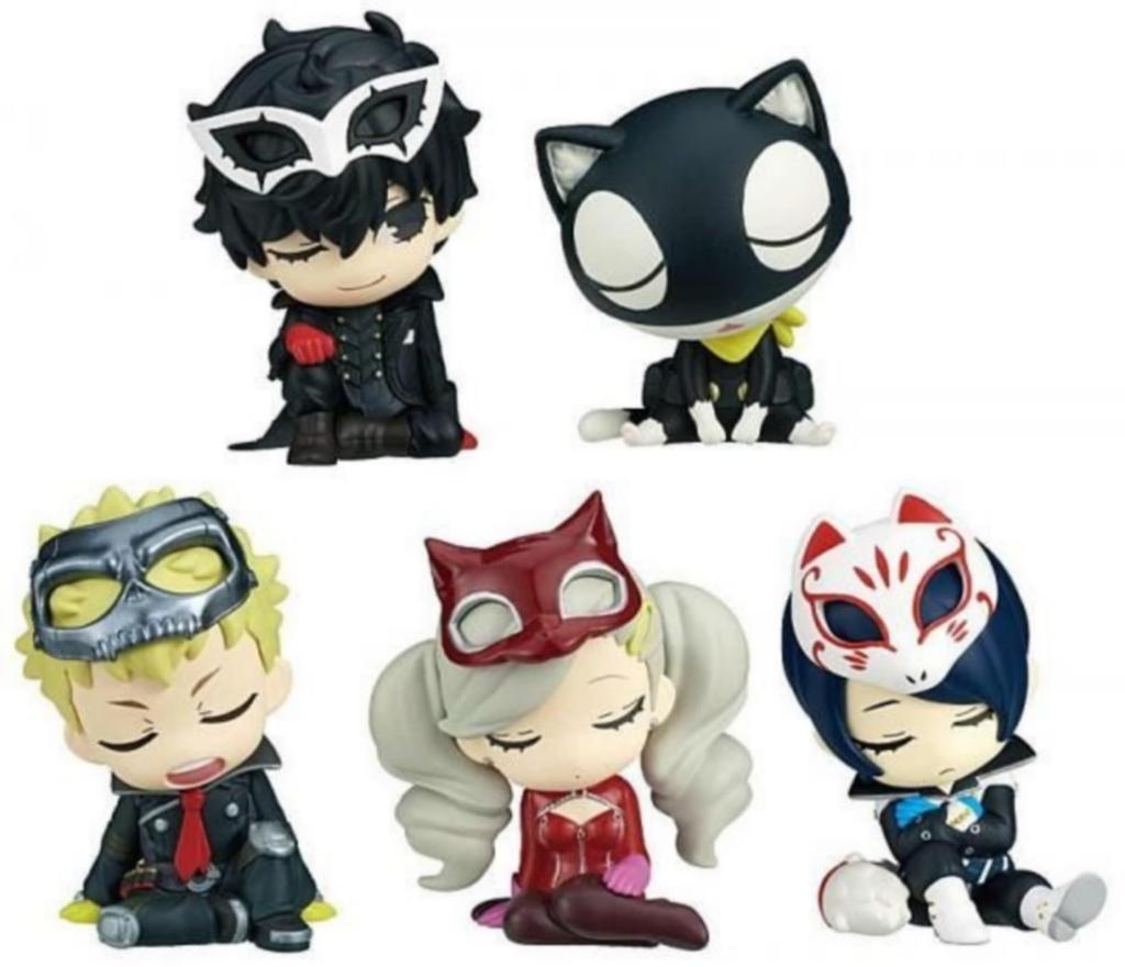 Takara Tomy Arts Shoulder Zun Fig. Persona 5 The Royal vol.1 x Complete Set of 5 Gachapon Capsule Toys