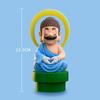 Bros Mario Super Buddha Water Pipe Figure Toy Cartoon Game Ornament Collection