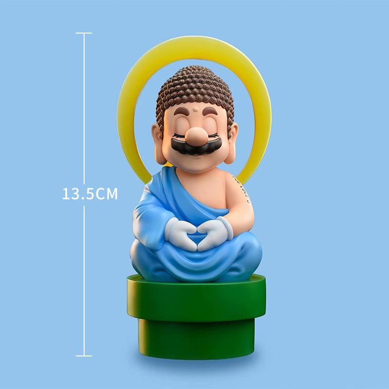 Bros Mario Super Buddha Water Pipe Figure Toy Cartoon Game Ornament Collection