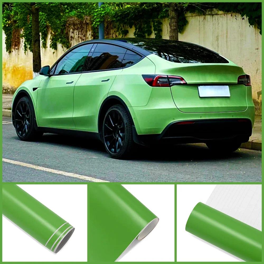 Matte Green Car Whole Body Vinyl Wrap Film Auto Color Change Sticker Protective Paper Backing Cover Decal DIY Tuning Accessories