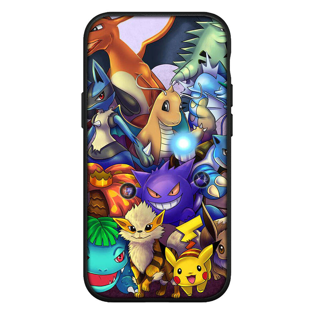 Cover for iPhone 17 16 15 Xiaomi Poco Redmi Note 14 13 12 Pro 16e Samsung Galaxy S25 S24 S23 OPPO Huawei Cartoon Charmander Pokemon Pikachu Phone Case