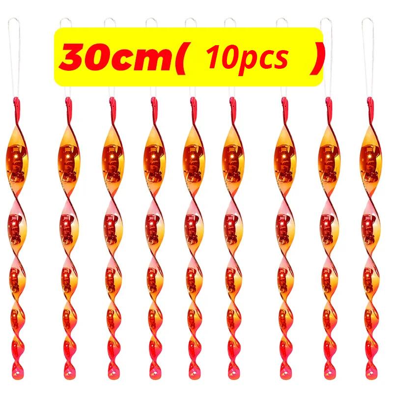 Reflective Bird Repellent Spiral Rod Colorful Anti Bird Scare Garden Tool Spiral Bird Repellent Stick Hanging Decor Garden Decor