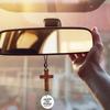 Faith  Car Pendant Crosses Wooden  Blessing Hanging Decoration For Rearview Mirror Simple Installation
