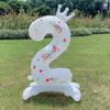 32 Inch Standing White Number Balloons Birthday Decoration Balloons Kids Birthday First Party Girl Banquet Shower Baby Decor 