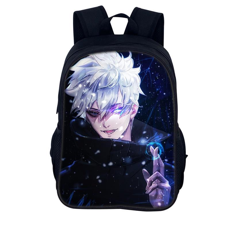 Jujutsu Kaisen Backpack For Men And Women Durable Nylon Casual School Travel Bag
