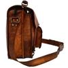 Vintage Art Messenger Shoulder Briefcase Laptop Bag Leather Men's Genuine Brown